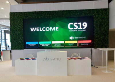 Event welcome screen