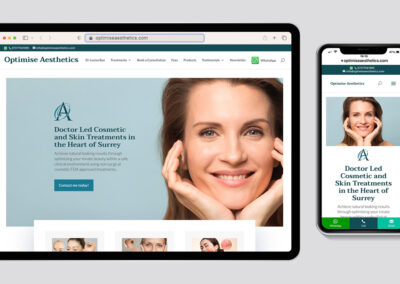 Optimise Aesthetics website