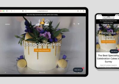 Cake Girl e-commerce website
